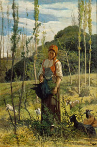 Fattori, Contadina nel bosco