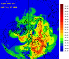 Incidente di Chernobyl - Distribuzione iodio 131