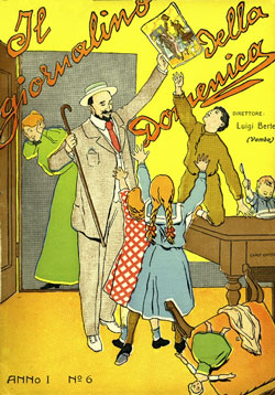 CARLO CHIOSTRI, copertina, «Il giornalino della Domenica» n. 6, luglio 1906