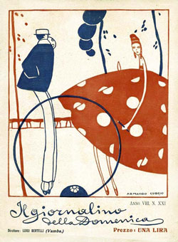 STO (SERGIO TOFANO), copertina, Il giornalino della Domenica n. 1, gennaio 1919
