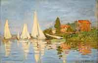 Claude Monet, Regate a Argenteuil, 1872. Parigi, Muse d'Orsay 