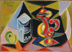 Pablo Picasso: Still Life with Glass and Fruit