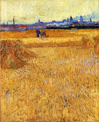 Vincent van Gogh Arles vista dai campi di grano, 1888 olio su tela, cm 73 x 54 Parigi, Musée Rodin